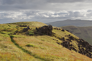 Volcano Rano Kau. Easter Island, Chile