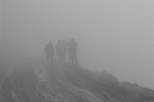 In the Fog. Rohtang Pass, India